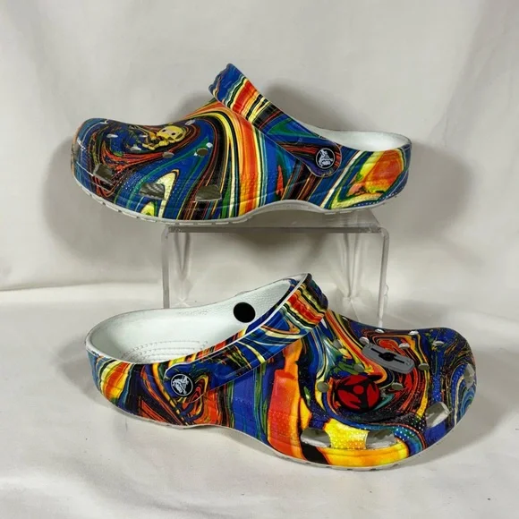 CROCS | Shoes | Crocs Multicolor Psychedelic Swirl Pattern  display picture 2